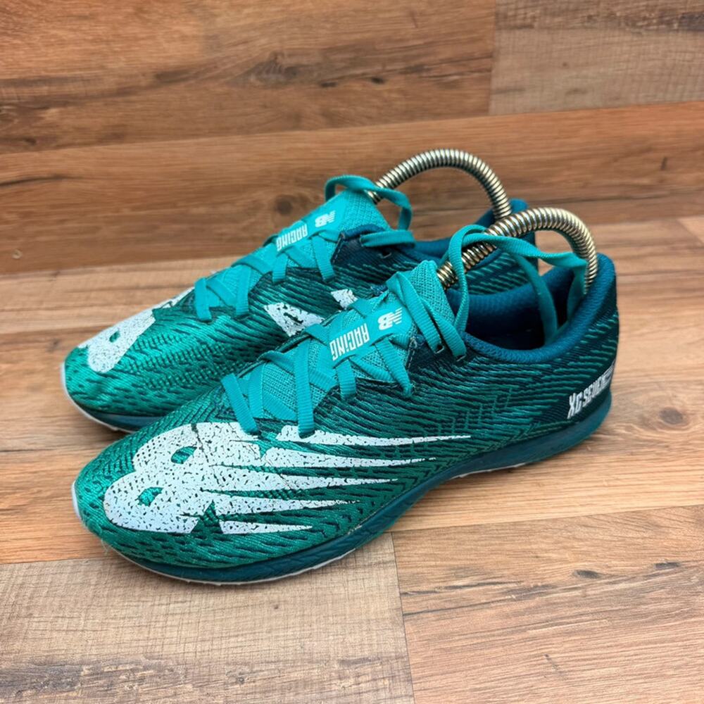 New Balance XC Seven Cross Country Racing Shoes Size 8.5 Teal Green Spikeless